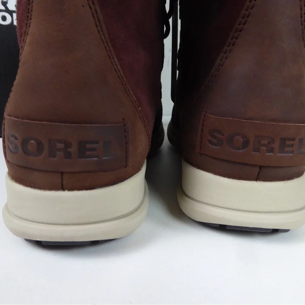 Sorel Explorer Explorer Joan Waterproof Suede Leather Sneaker Boots w Felt NIB - Picture 6 of 11